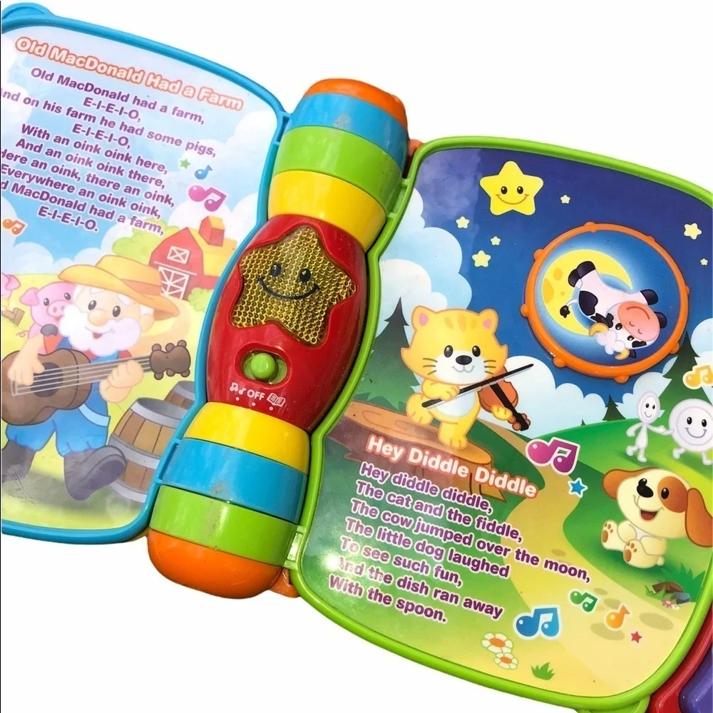 Children’s musical rhymes interactive learning book vtech